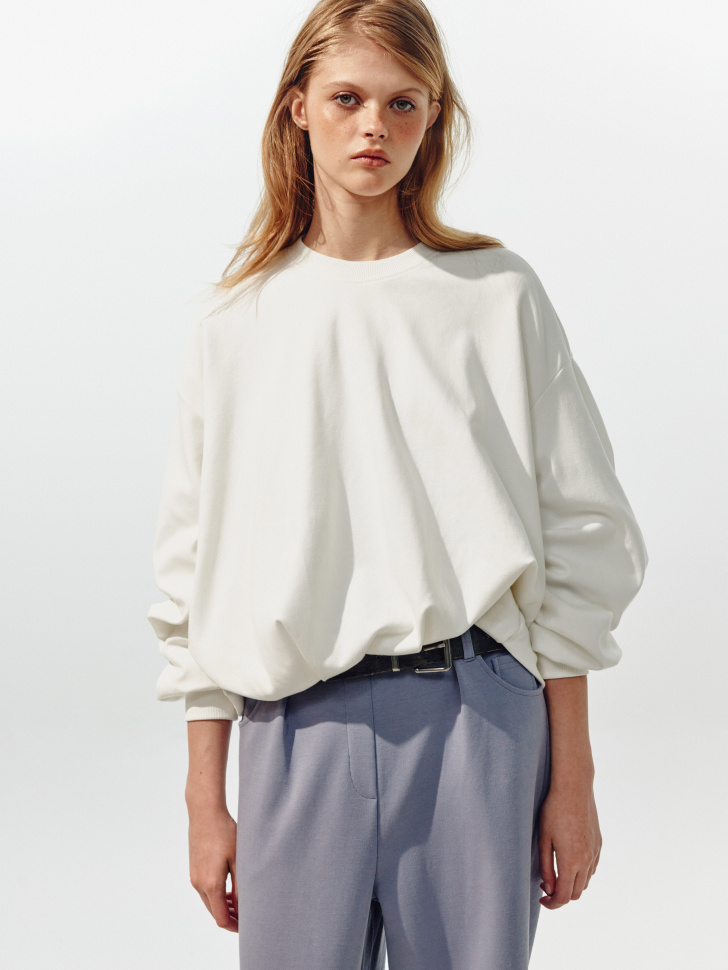 Свитшот Sela Young, белый, арт. 45425