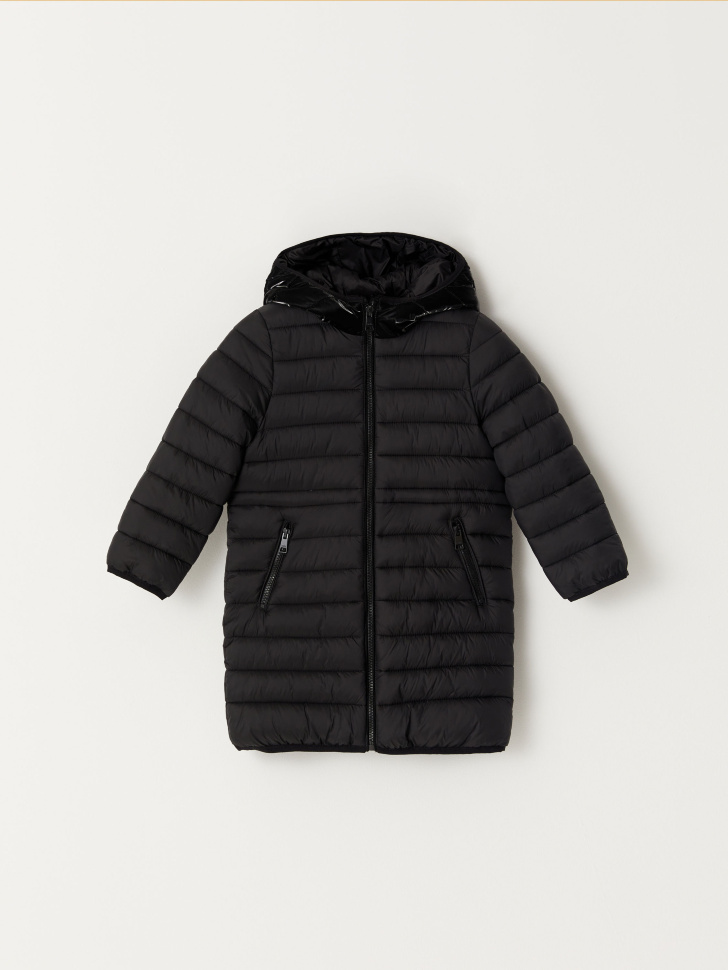 Стеганое пальто для девочек (черный, 110/ 5-6 YEARS) от Sela