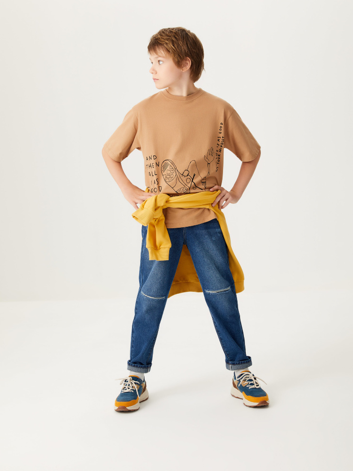 

Рваные джинсы для мальчиков, Синий