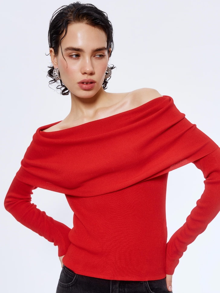 джемпер с открытыми плечами 4610517074249 по низкой цене