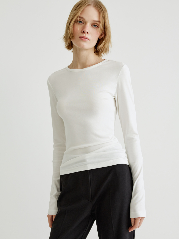 базовый приталенный лонгслив 4610517438195 с промокодом