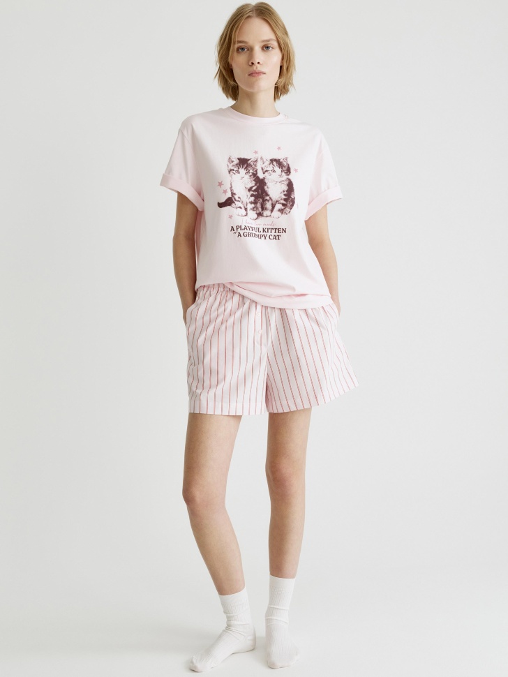 

Домашние шорты в полоску, 6801141512