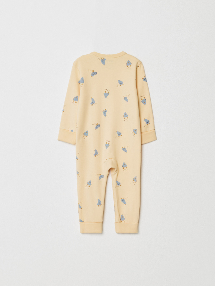 трикотажный комбинезон с принтом для малышей по цене 1299 руб вид справа