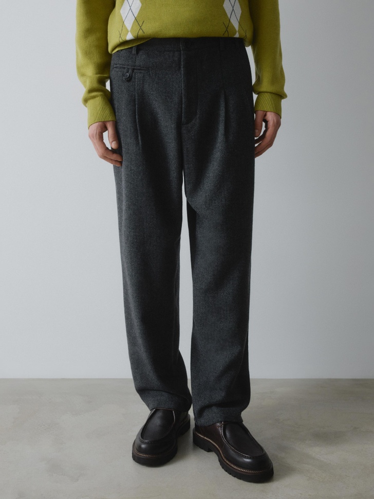 классические брюки из смесовой шерсти 4610517319074 по акции