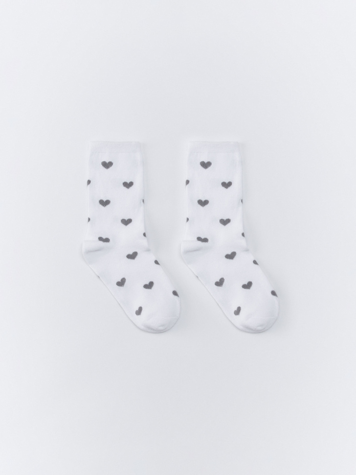 носки с жаккардовой вышивкой от бренда sela вид слева