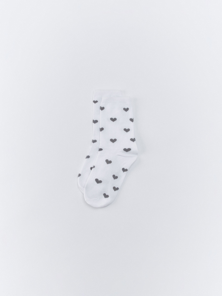 носки с жаккардовой вышивкой из россии вид сбоку