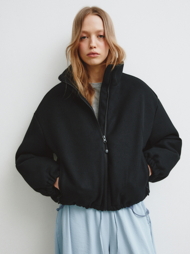 Утепленный бомбер Sela, черный, арт. 40596