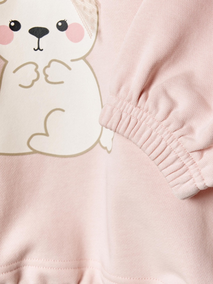 свитшот с принтом для девочек из россии вид сбоку