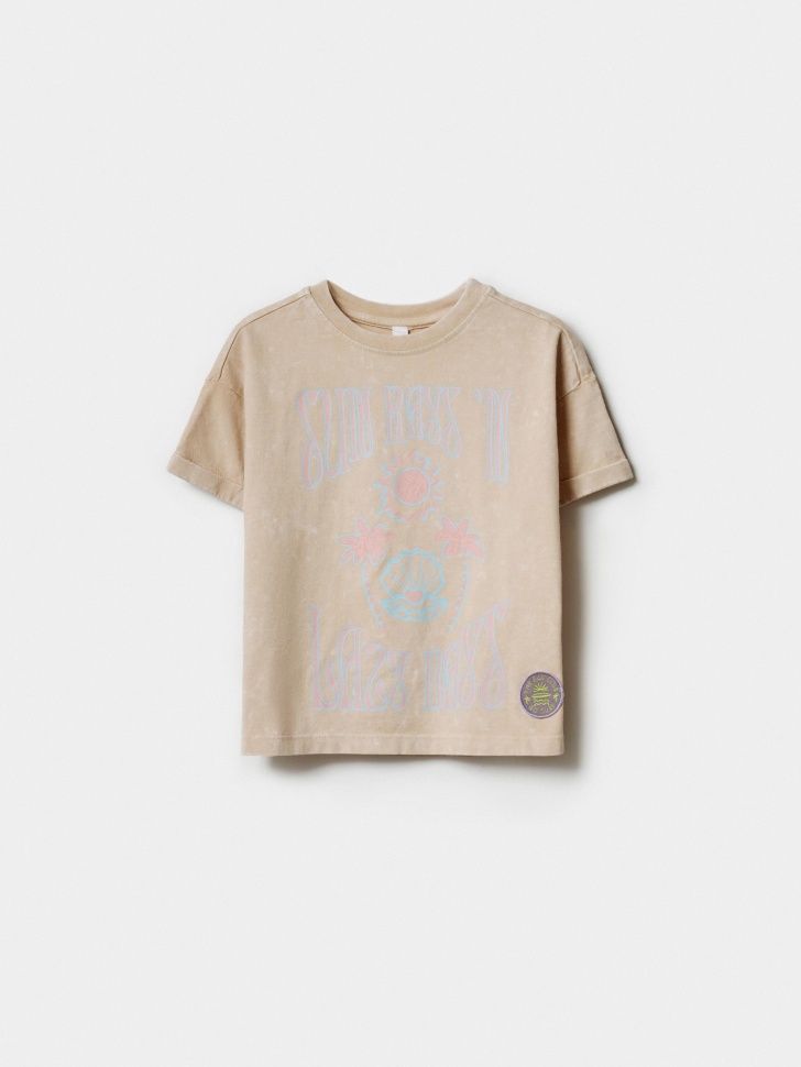 футболка с принтом для девочек по цене 699 руб вид справа