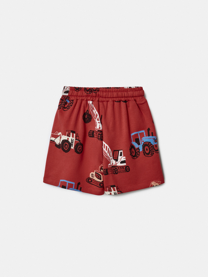 трикотажные шорты с принтом для мальчиков по цене 899 руб вид справа