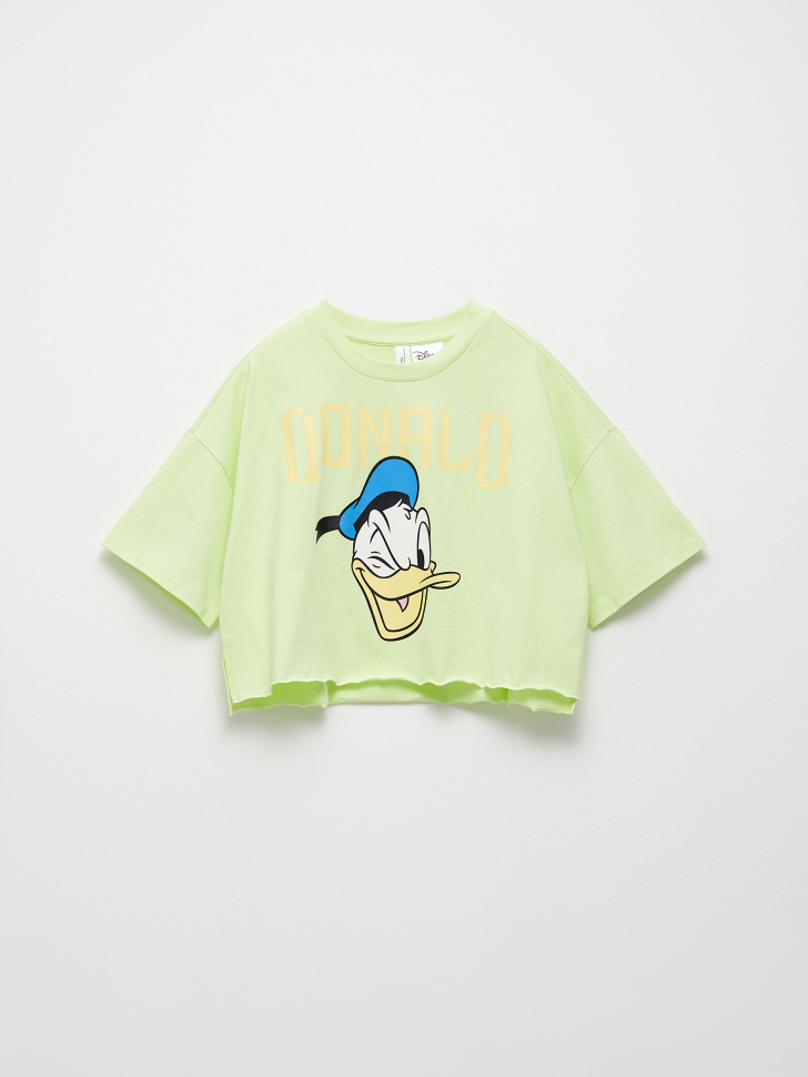 Укороченная футболка с принтом Daisy Duck для девочек (зеленый, 146) от Sela