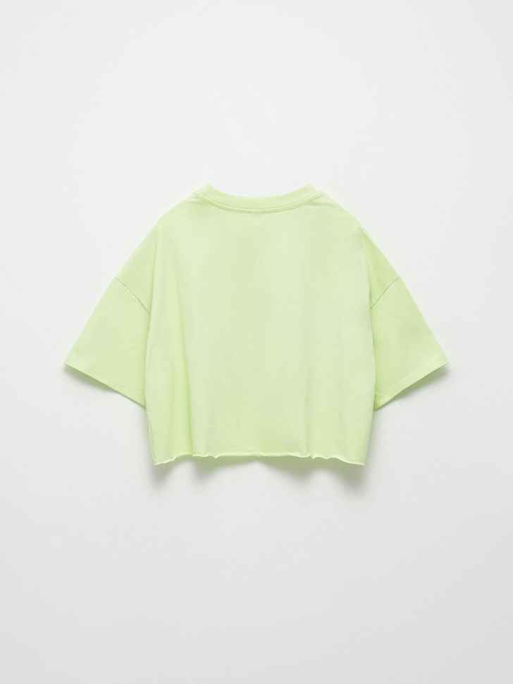 Укороченная футболка с принтом Daisy Duck для девочек (зеленый, 152) от Sela