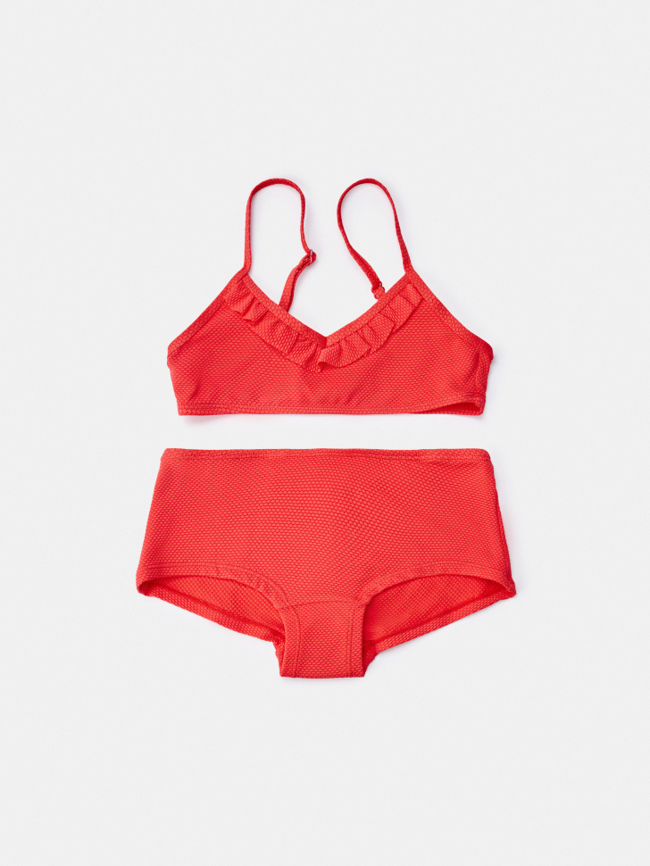 Раздельный купальник Sela для девочек, красный, арт. 45462