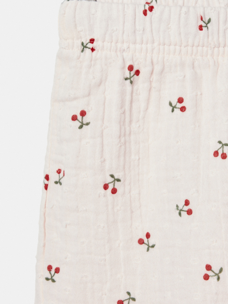 шорты из муслина с принтом для девочек из россии вид сбоку