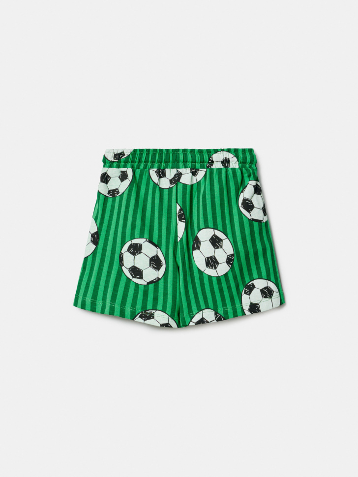 трикотажные шорты с принтом для мальчиков от бренда sela вид слева