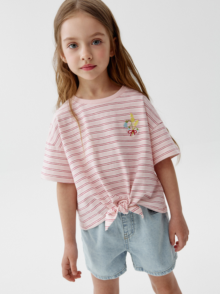 Футболка Sela для девочек, разноцветный, арт. 51836