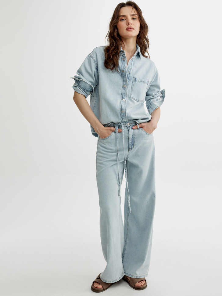 Джинсы прямые Sela, голубой, арт. 52573