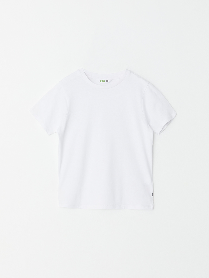 Базовая футболка для мальчиков (белый, 92/ 2-3 YEARS) sela 4640078604371 - фото 1
