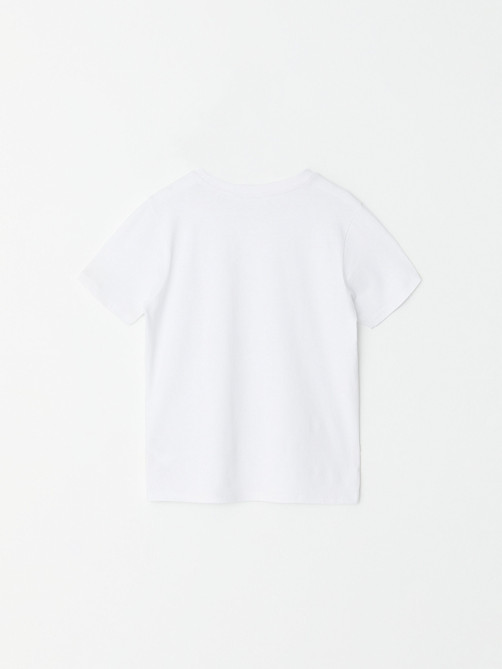 Базовая футболка для мальчиков (белый, 92/ 2-3 YEARS) sela 4640078604371 - фото 3