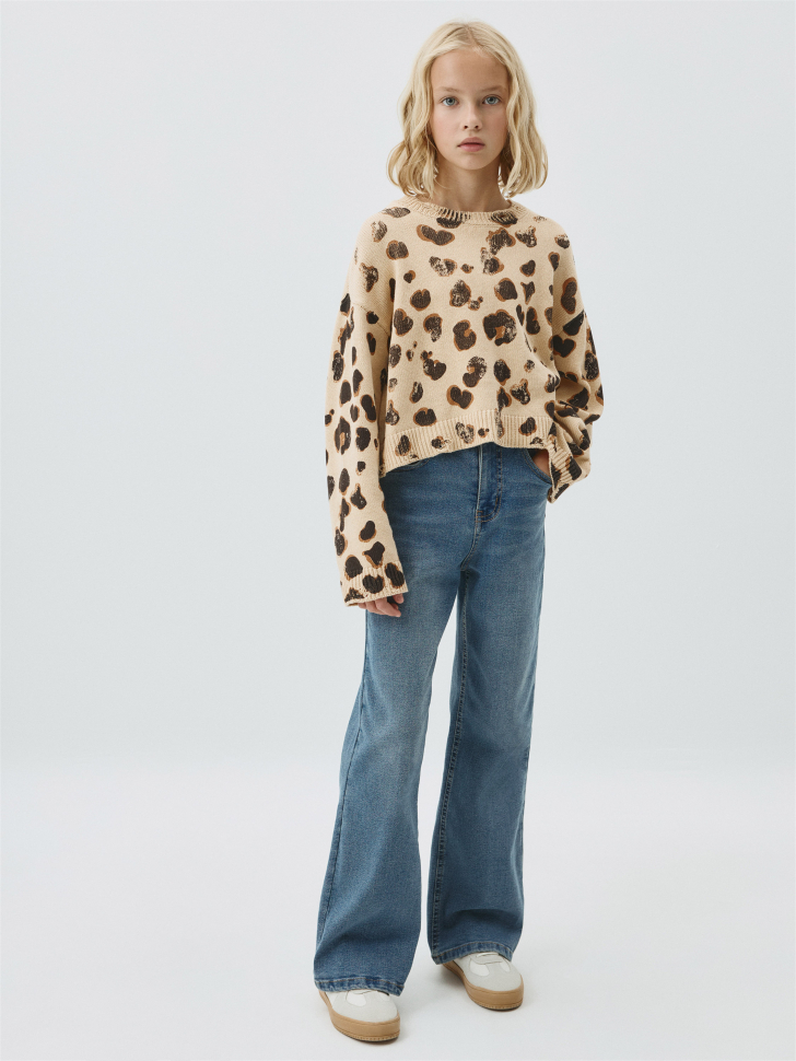 

Утепленные джинсы WIDE LEG для девочек