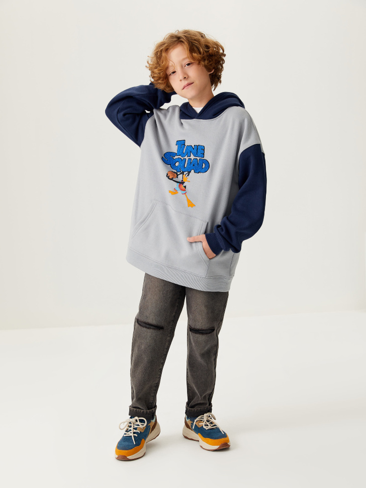 

Рваные джинсы для мальчиков, Серый