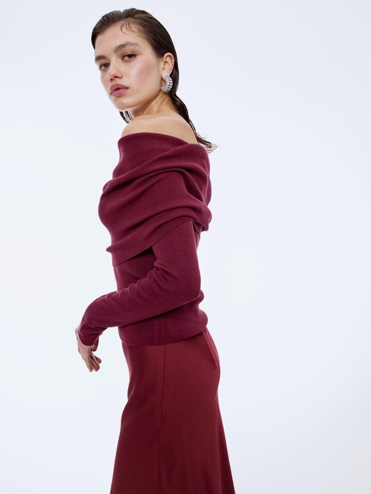 джемпер с открытыми плечами 4610517074287 купить с доставкой