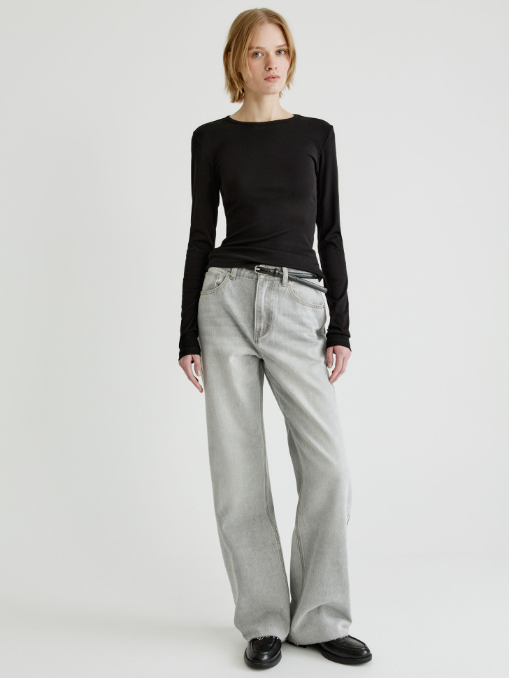 базовый приталенный лонгслив 4610517438300 по акции