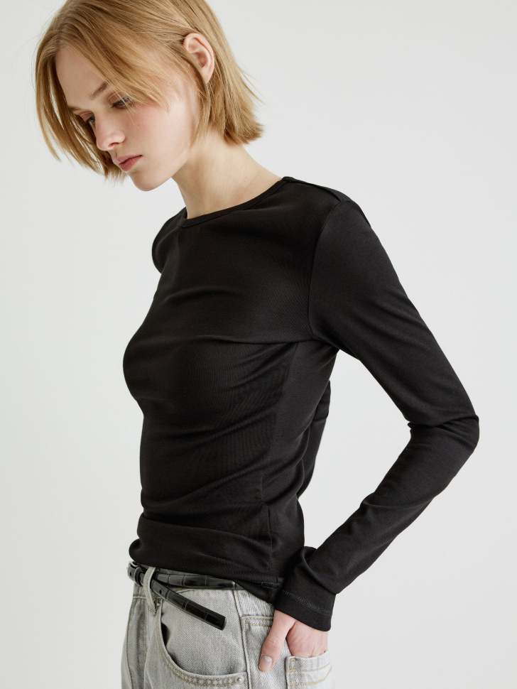 базовый приталенный лонгслив 4610517438300 в интернет магазине