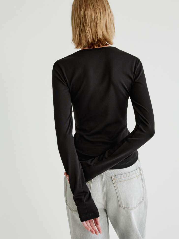 базовый приталенный лонгслив 4610517438300 с промокодом