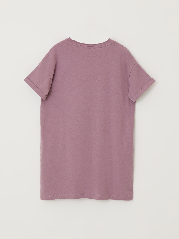 Ночная сорочка с принтом для девочек (фиолетовый, 122-128 (7-8 YEARS)) sela 4680129125523 - фото 3