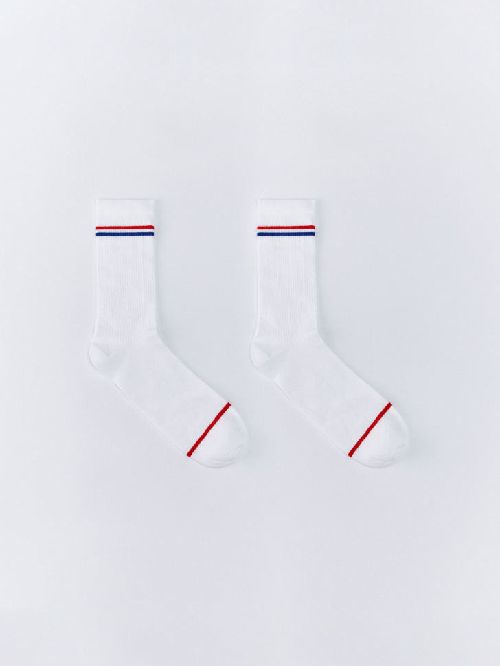 длинные носки с полосками 4610517220158 фотография