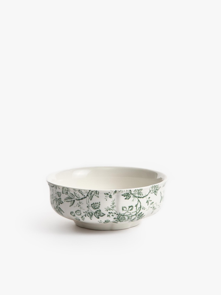 глубокая тарелка из фарфора с цветочным узором 4610517624499 фотография