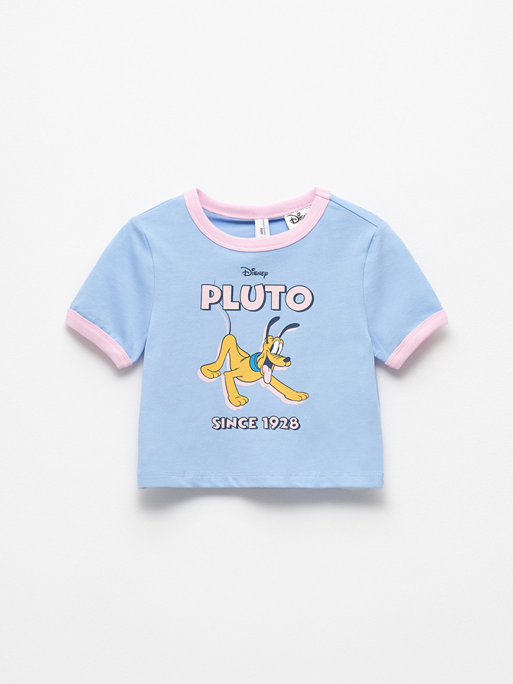

Футболка с принтом Disney Pluto для девочек, Голубой