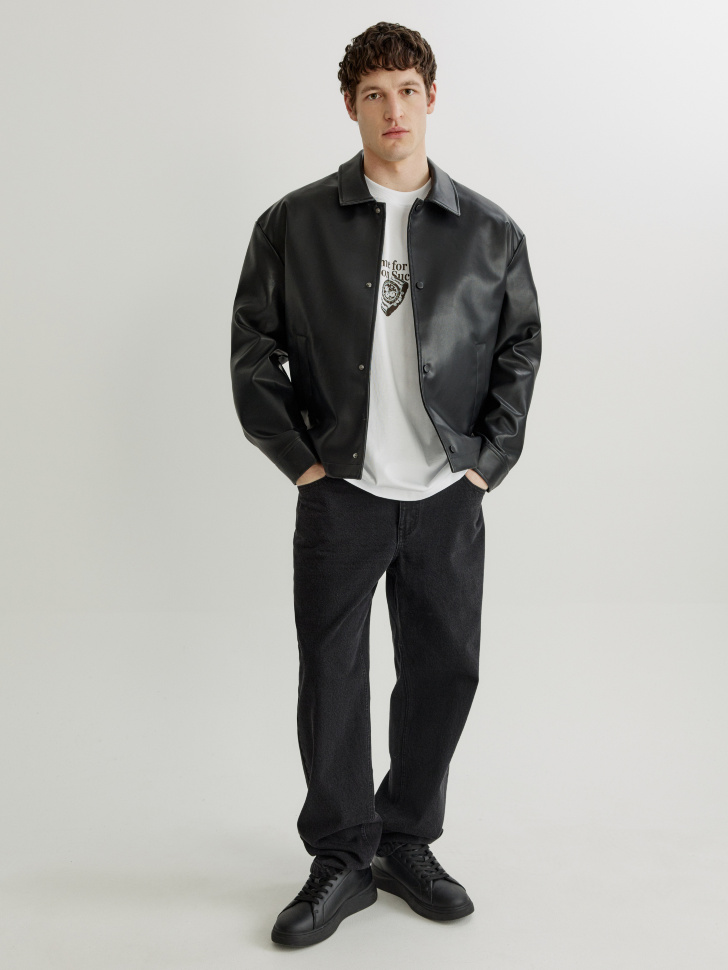 футболка оверсайз с принтом от бренда sela вид слева