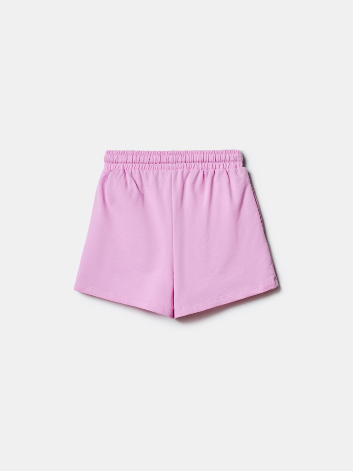 трикотажные базовые шорты для девочек, 2 шт. из хлопка спереди