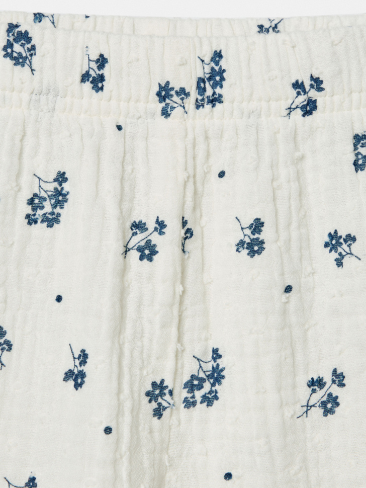 шорты из муслина с принтом для девочек из россии вид сбоку