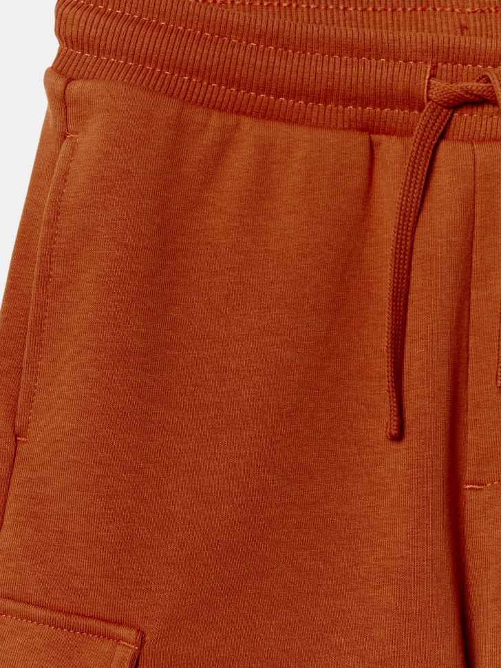 трикотажные шорты-карго для мальчиков из россии вид сбоку