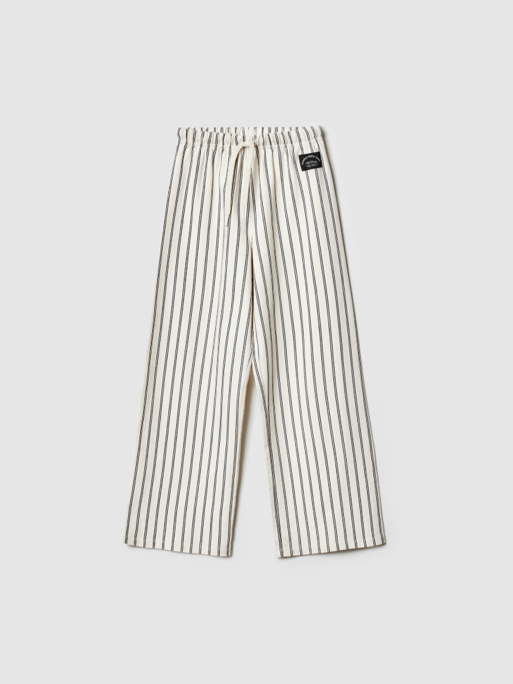 широкие брюки в полоску для девочек по цене 2499 руб вид справа