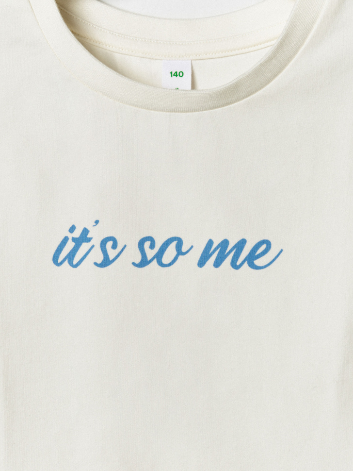 укороченная футболка с рюшами для девочек из хлопка спереди