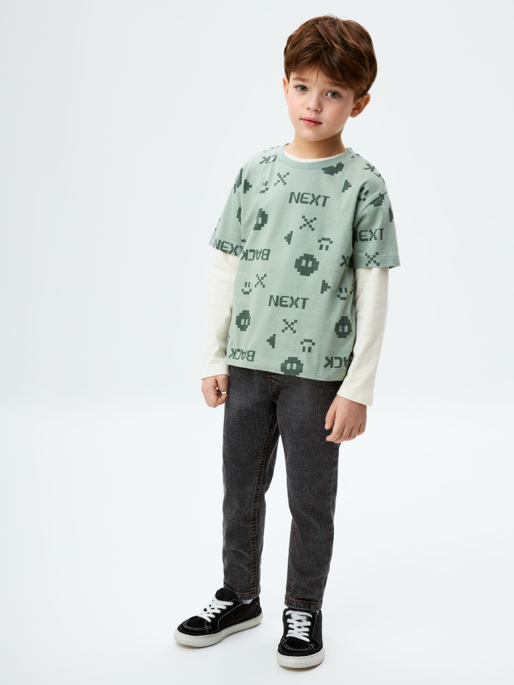 

Джинсы Balloon Fit на резинке для мальчиков