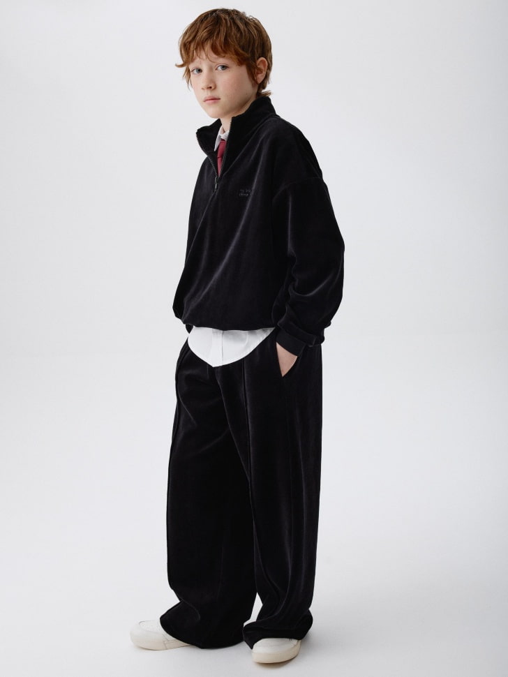 велюровые брюки baggy для мальчиков 4680798746104 фотография