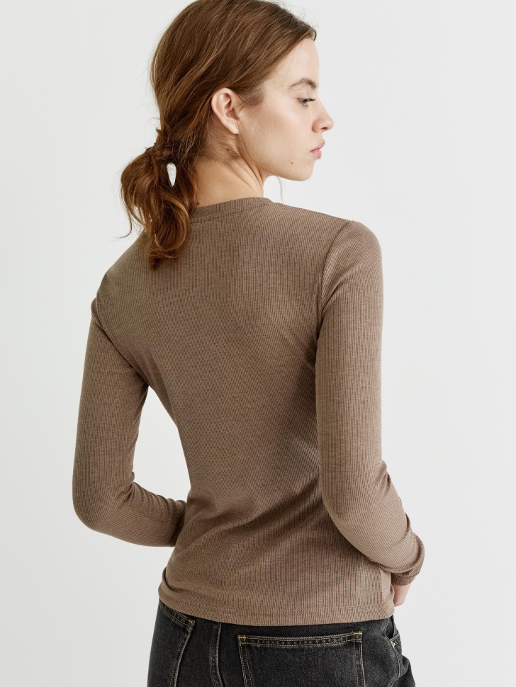 базовый лонгслив в рубчик 4610517131386 с промокодом