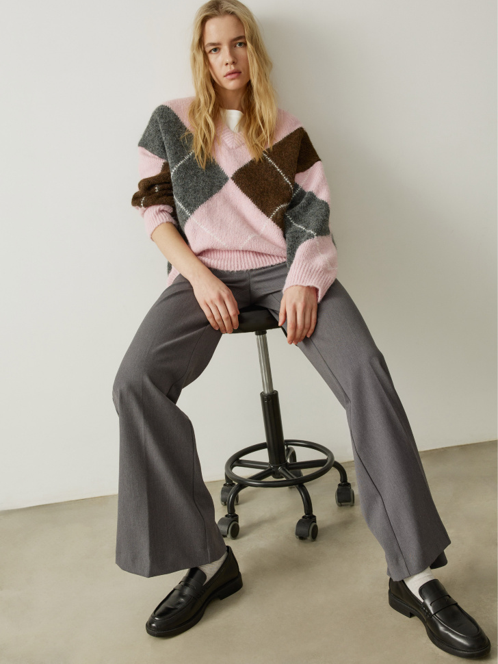 Костюмные брюки клеш, арт. 31723