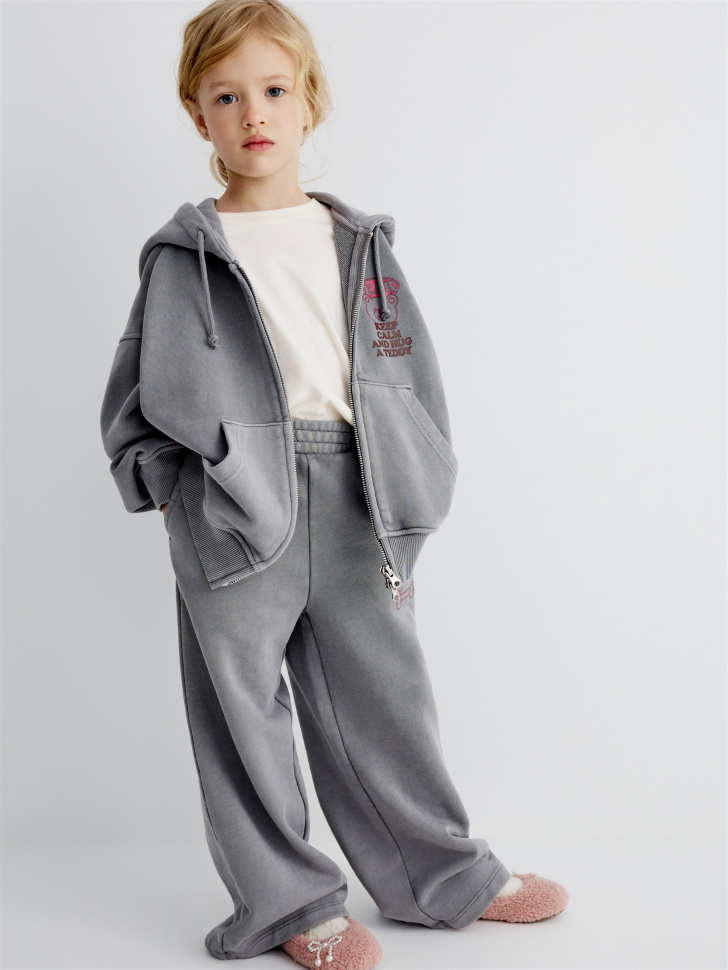 толстовка на молнии с принтом для девочек 4680798537580 по акции