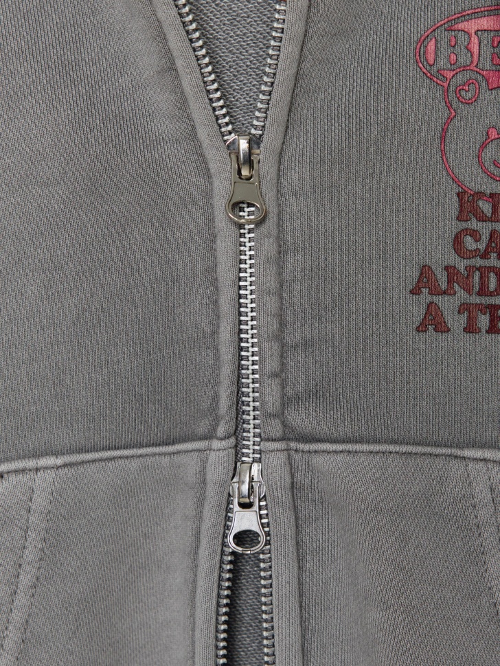 толстовка на молнии с принтом для девочек 4680798537580 по низкой цене