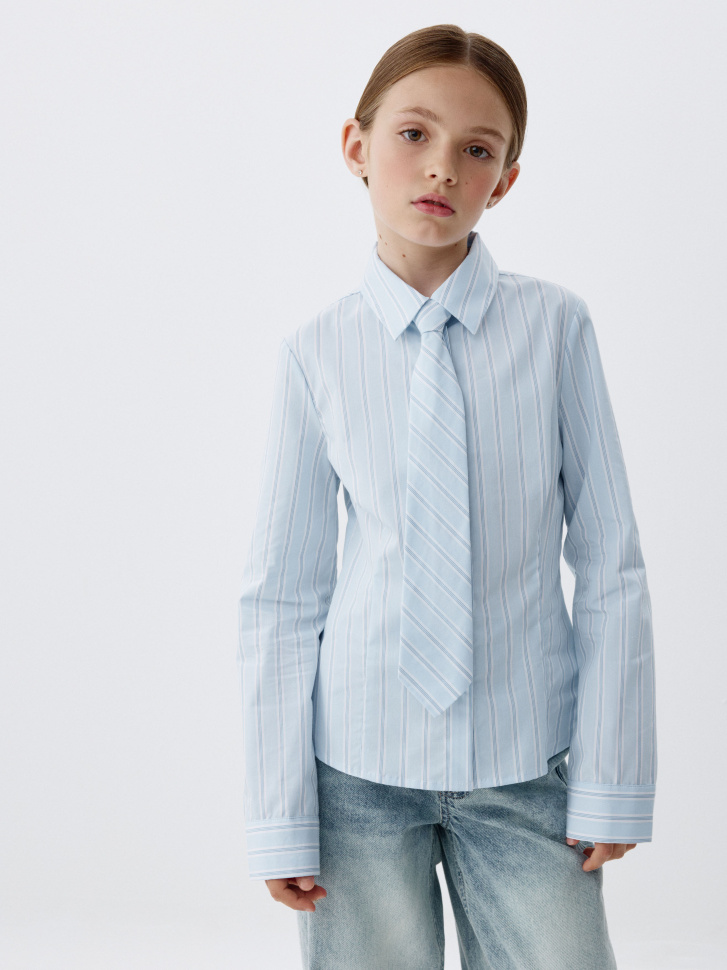 рубашка с галстуком для девочек 4680798615134 фотография