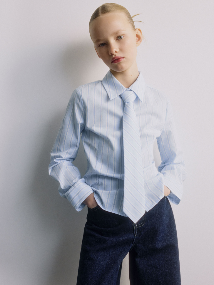 SELA Рубашка с галстуком для девочек, арт. 32374