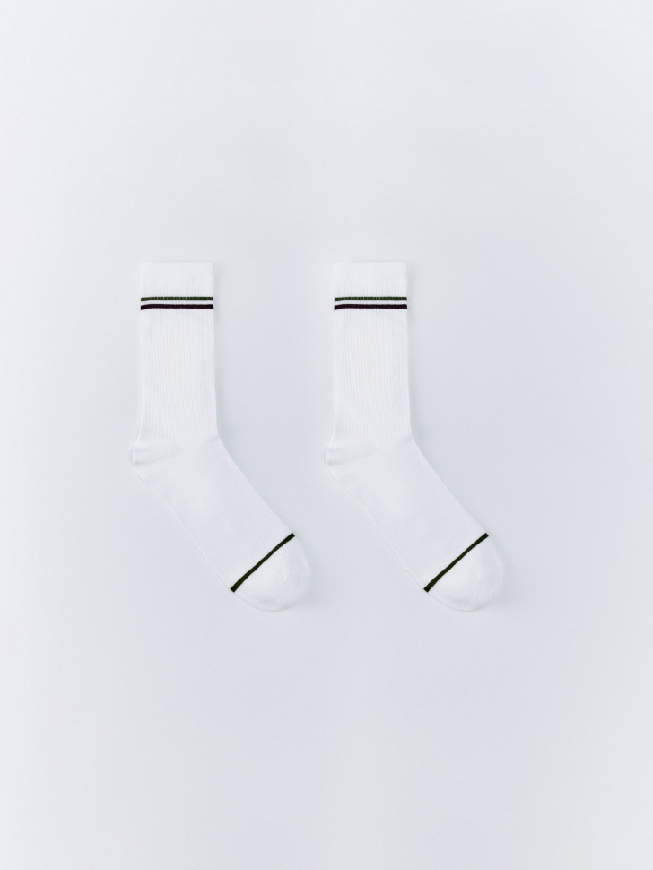 длинные носки с полосками 4610517220165 фотография