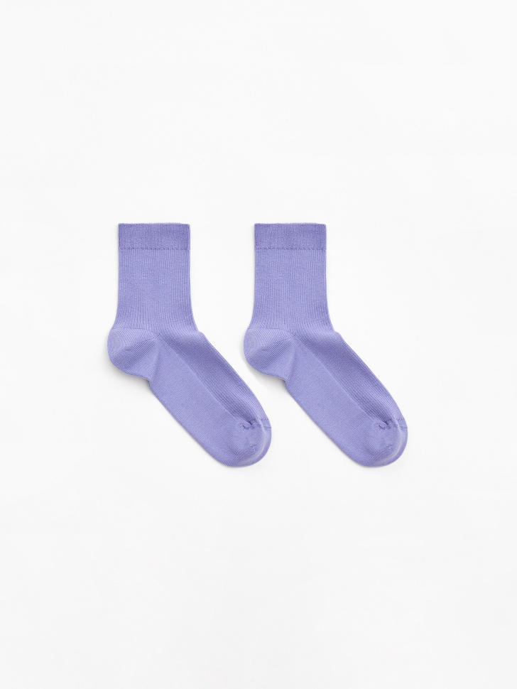 Носки в рубчик (фиолетовый, 23-25)
