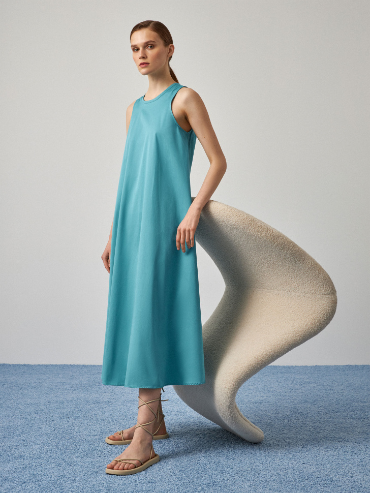 

Хлопковое платье, Зеленый